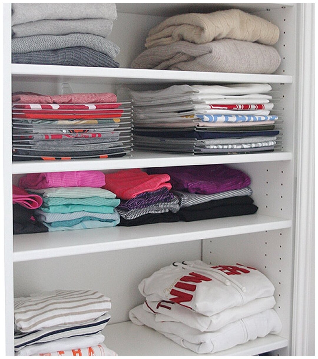 Метод "конверт" для организации хранения в шкафу