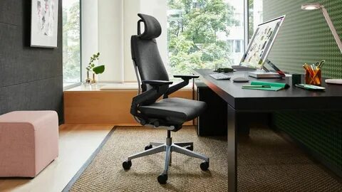 Ergonomic chair with head support hot sale